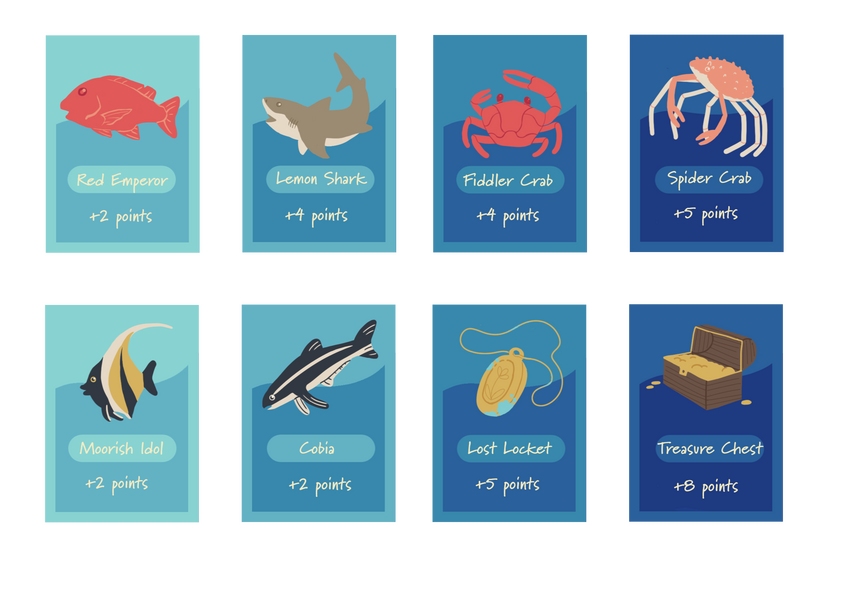 Original art - cards for game concept