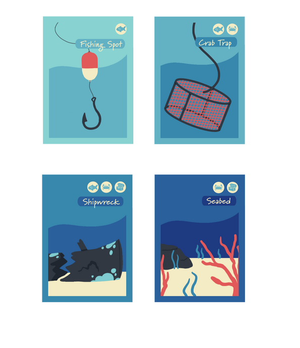 Original art - cards for game concept